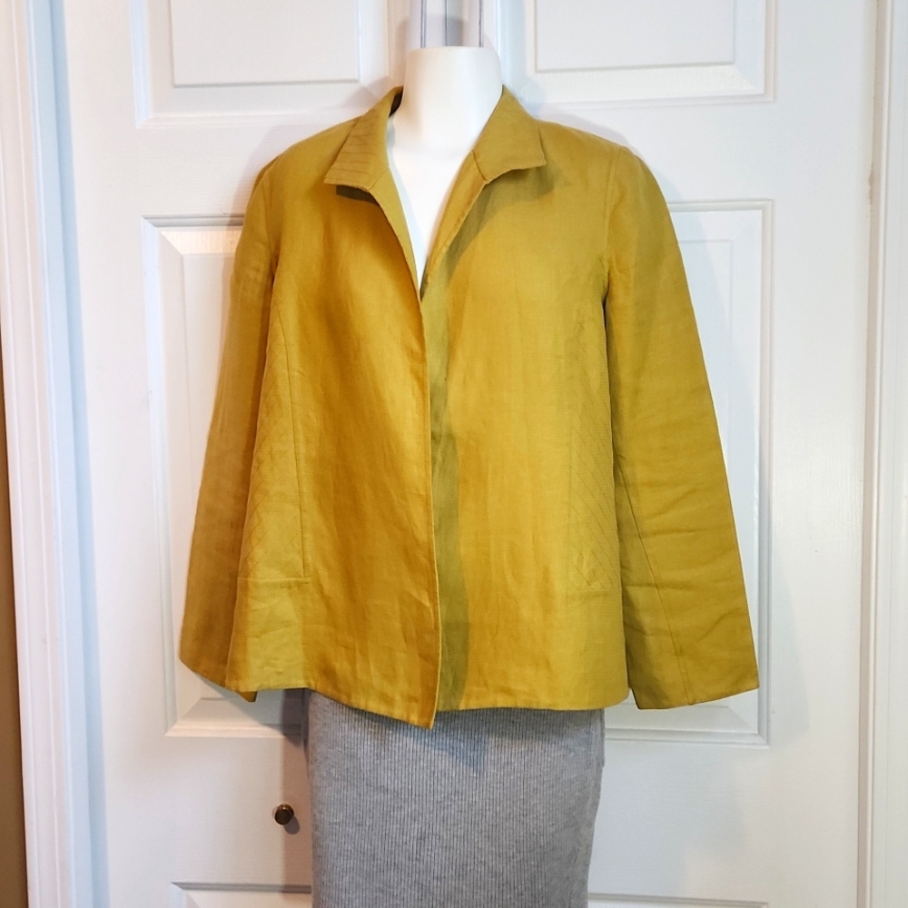 Linda Allard/Ellen Tracey 100% linen blazer